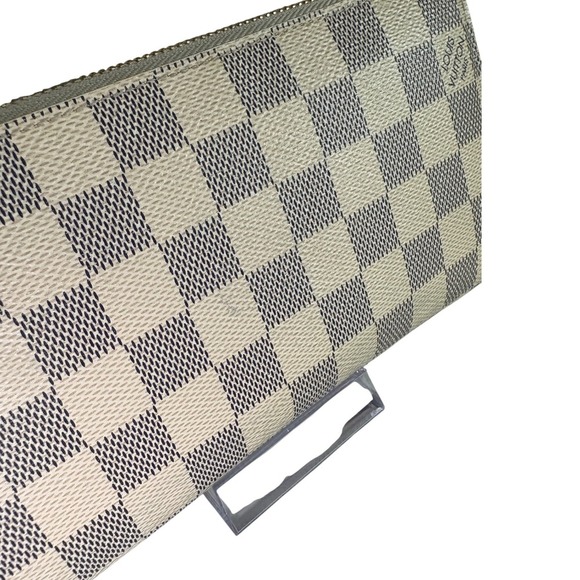 Louis Vuitton Damier Azur Canvas Zippy Wallet With Box Good Pre-Owned Condition - Picture 14 of 16